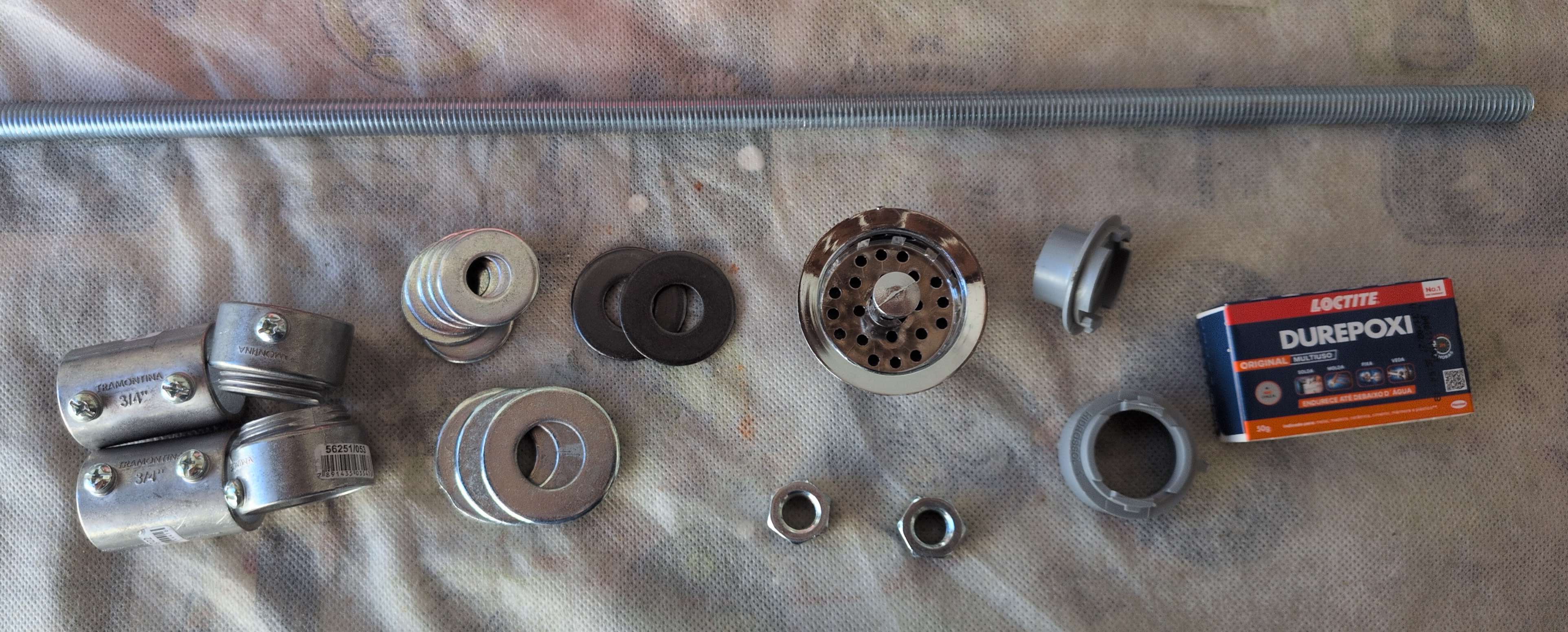 Loose parts before assembly