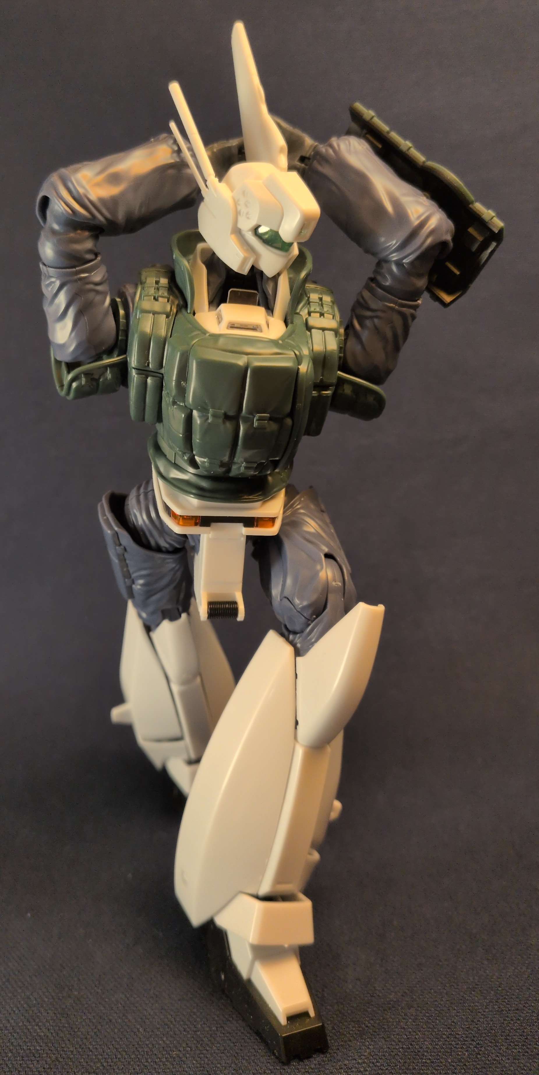 patlabor legs in line, hands behind head
